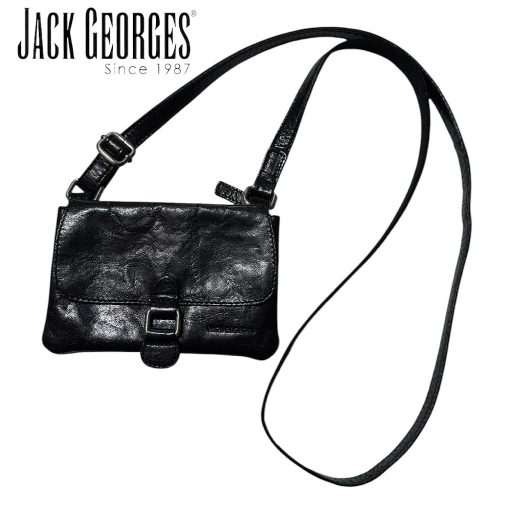 Jack Georges (EUC) Genuine Leather Mini Crossbody Bag - Picture 9 of 9
